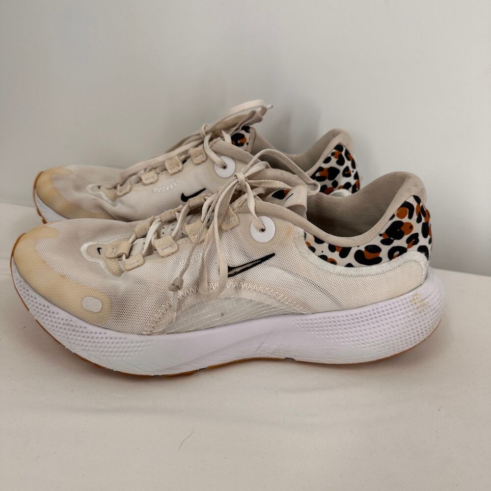Nike React Escape Run White Leopard Sneakers Size… - image 3